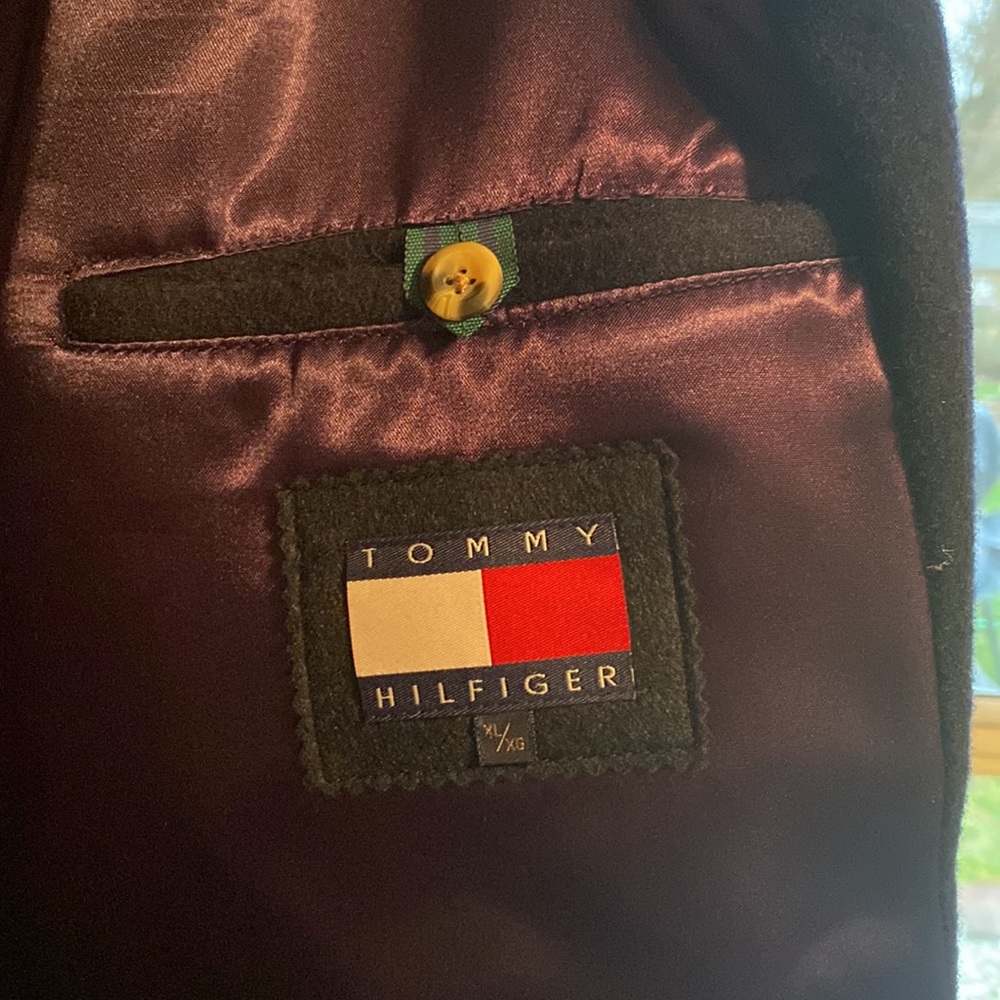 Men’s Tommy Hilfiger Long Button Down Lined Coat Style B885609 5350 Size XL/XG - Picture 12 of 16